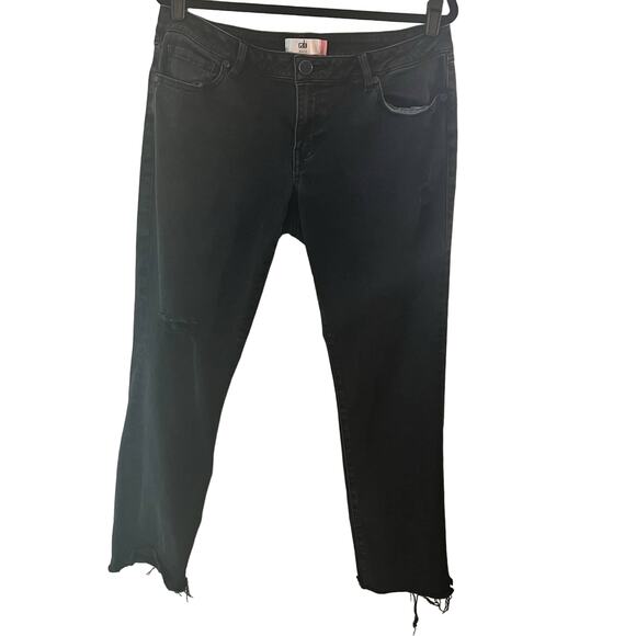 CAbi Denim - Cabi Size 10 Slim boyfriend faded black distressed jeans